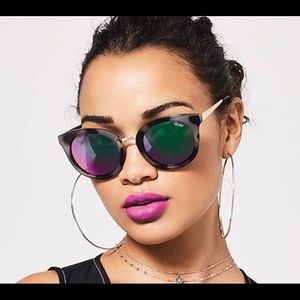 Quay Australia “Shook” Milky Tort/Pink Sunglasses